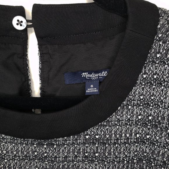 Madewell Textured Stretchy Tribune Keyhole Dress - Picture 2 of 8